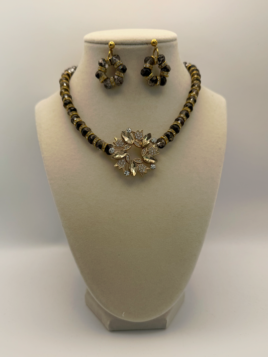 Golden Crystal Bloom Set