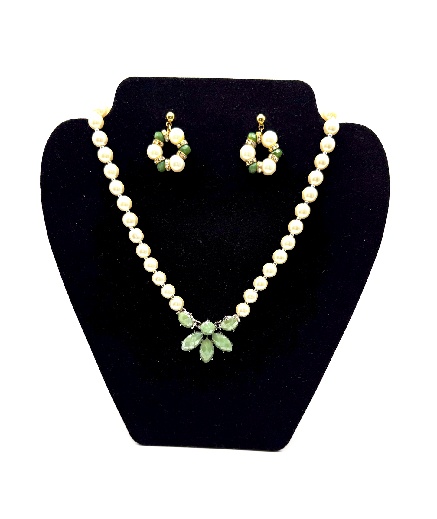 Mint Blossom Pearl Set